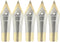 Gullor 5PCS Fountain Pen Nibs, Gold, Fit Jinhao 250/301/500/5099/8802/9009/5000, Bent Nib