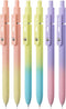 Mr. Pen Retractable Gel Pens, 6 Pack, Black Gel Pens, Gradient Color Barrels, Fine Point 0.5mm, Cute Aesthetic Pens
