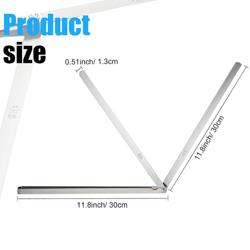 Stainless Steel Feeler Gauge Measuring Tool, Dual Marked Metric and Imperial (0.038-1.02 mm, 25 Blades) for Precision