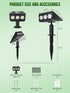IP65 3 6 Pack Solar spot Lights Outdoor Waterproof Solar spotlights Lighting Modes Tree Lights for Outdoor Yard Garden