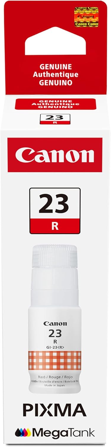 Canon GI-23 Genuine Red Ink Bottle, Compatible with Megatank G620 Printers