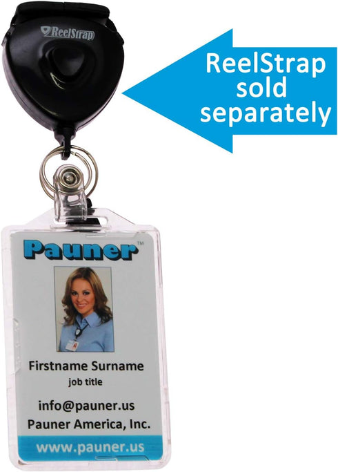 RFID Blocking ID Badge Holder for 2 Cards, Safe CAC Card Protector for TWIC, PIV Credentials, HSPD 12, Smart Card
