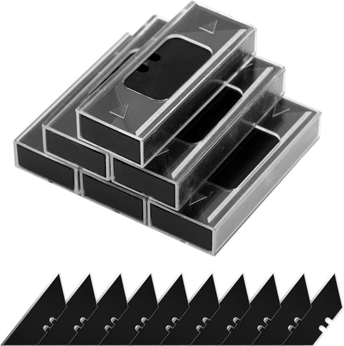 Vickay 60 Pack Utility Knife Blades, SK2 Steel Heavy Duty Box Cutter