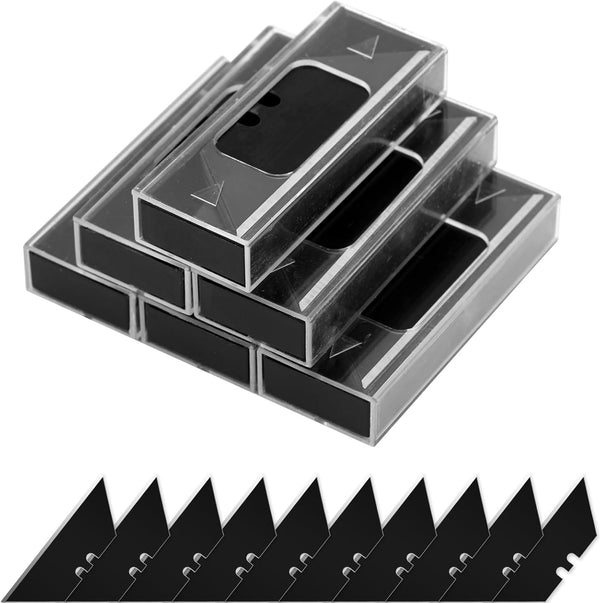Vickay 60 Pack Utility Knife Blades, SK2 Steel Heavy Duty Box Cutter
