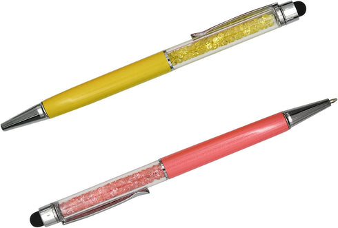 Maydahui 30PCS Crystal Diamond Capacitive Ballpoint Pens, Universal Touch Screen Stylus Pen for School