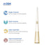 20uL Filter Racked Universal Pipette Tips, Yellow, Gamma Sterile, 10 Racks of 96 Filter Tips