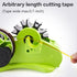 Green Packaging Tape Dispenser with Compartment Slot, 1"& 3" Dual-roll cores, Semi-Automatic for Office