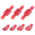 Glarks 100pcs Fully Insulated Female/Male Spade Nylon Quick Disconnect Electrical Crimp Terminals Kit, 22-16 Gauge