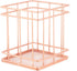 Iron Storage Basket for Makeup Organizer - Small Things Desktop Decor Iron Box Rose Gold