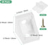 20-Pack 0.78 0.71 M METERXITY L-Shape Corner Brace, x in Nylon Plastic Right Angle Brackets with Screw for Shelves/Wood