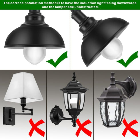 7117 Bulbs, 13W (100Watt Bulb, A19 E26 5500K 3Pack (5500K) Motion Sensor Light Equivalent), Motion Activated Dusk