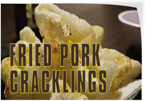 Fastasticdeals Decal Stickers Multiple Sizes Fried Pork Cracklings Advertising Printing B Industrial Vinyl