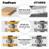 Set 1/2 Inch 3 FivePears Adjustable Tongue and Groove Router Bit with Shank, Shaker Style Teeth T Shape Wood Milling