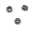 binifiMux 50Pcs M3-0.5mm Black Zinc Plated Nylon Lock Nuts for RC Modeling