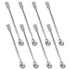 8PCS Stainless Steel Double End Reagent Sampling Spoons, 2 in 1 Lab Mixing Spoons