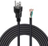 2Pack Power Cord Replacement, 6.46Ft Cable for Appliance, NEMA 5-15P Plug US SJT 18AWG (18/3)