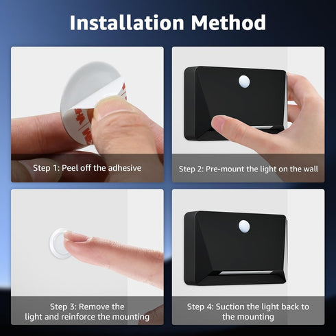 3 Closet uuffoo Rechargeable Motion Sensor Wall Light, Magnetic Linkage Multi-Sensor Stair Lights with Brightness