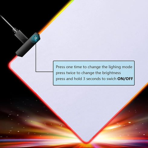 RGB Mousepad - Large LED Mouse Pad, Big Mouse Mat