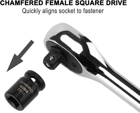 3/8-inch Set, Drive,11 Set CASOMAN Drive Pipe Plug Socekt SAE, CR-MO, Tapered Male Square Drive, Chamfered Female