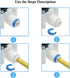 Beduan Water Push to Connect Quick Connect Fitting 1/4" Tube OD for RO Water Reverse Osmosis System (Pack of 16)