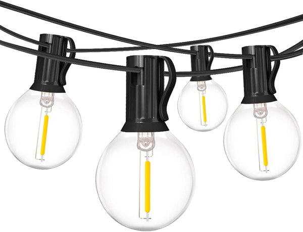 18Ft Outdoor Patio String Lights,UL Listed Commercial Light String with 10+1 Plastic