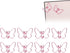 Uxsiya Metal Paperclips, 50Pcs Innovative Cute Butterflies Paperclip for School