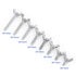 Hilitand Pack of 5PCS Wing Bolts Set M5, 304 Stainless Steel Wing Butterfly Screws Bolts Wing Bolt Fasteners(M5 x 20mm)