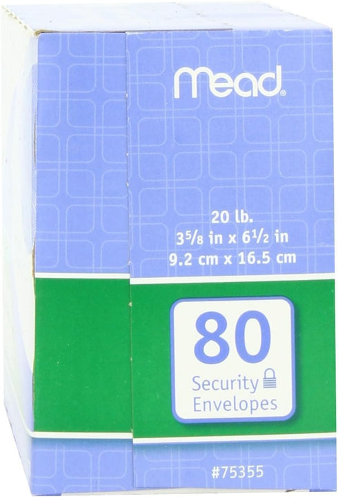 Mead #8 Security Envelopes - 80 ct, 3 pk (75212)