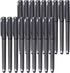 Generic Black Gel Ink Rollerball Pens 0.7mm Gel Pens 2-in-1 Stylus Pens Medium