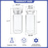 PATIKIL 10ml Sample Vials, 10 Pack Lab Empty Vials with Butyl Rubber Stopper and Crimp Top Caps Borosilicate Glass Vial, Transparent by PATIKIL