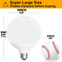 ILC G120 LED Large Globe Light Bulbs 15W, Work with Alexa, 4.72 inch, 150W Equivatlent, Color Temprature Turnable 2700K-6000K, CRI>95+, E26 Base (2 Pack) by ILC