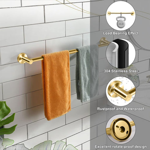 Holder(13.18inch-24inch) 1Pack-Towel MGahyi Towel Racks for Bathroom-Adjustable Towel Sturdy and Rustproof Towel Bar