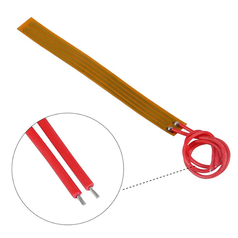 15pcs 10mmx93mm Film Heater Plate Adhesive Pad, 12V 12W Polyimide Heating Elements