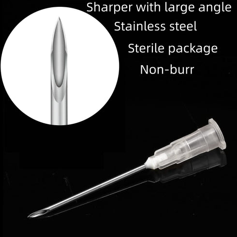 100Pack - 22G 1 Inch Dispensing Tool Luer Lock for Industry, Scientific Laboratory, Plant Cultivation Research, Liquids Refiling and Measuring(Individually Sealed Packed)