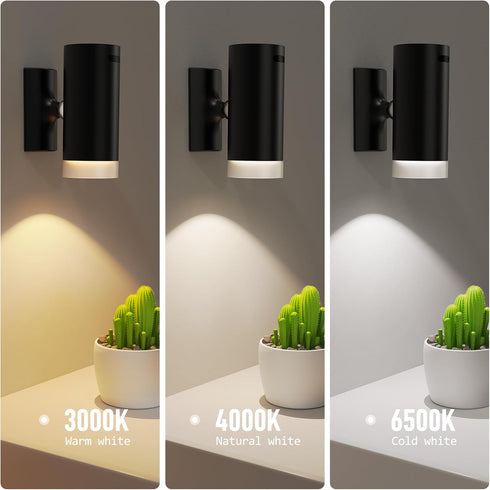 Dimmable Afyuol Battery Operated Wall Sconce CCT Wireless Reading Light, Rechargeable LED Wall Light with Magnet Ball