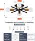 4 19" Hallway(E26) Light Sputnik Light Fixture Black Gold Flush Mount Lights Industrial Ceiling Light Modern Farmhouse