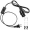 DiCUNO E26 Hanging Lantern Extension Cord Cable, Light Socket On Off Inline Switch, 6.6 Feet (2M), Black, 1-Pack