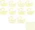 Yellow Duck Paper Clips, 100 PCS, Lightweight Portable Metal Paperclip, Electroplating Process for Office School DIY