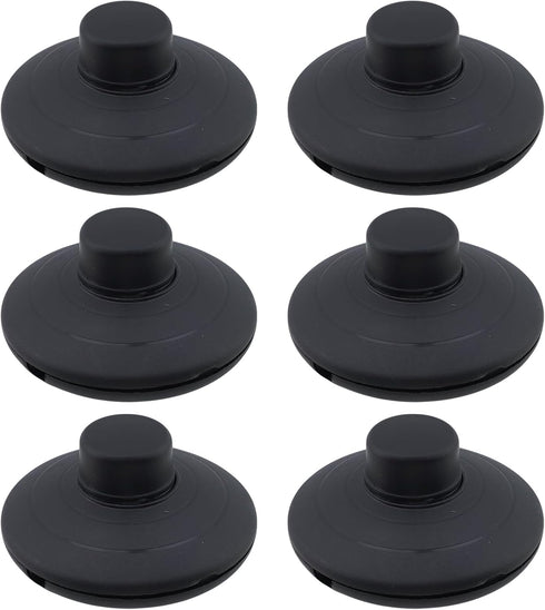 Floor Lamp Foot Switch,Black Round Foot Pedal Switch,Step ON Off Spring Push