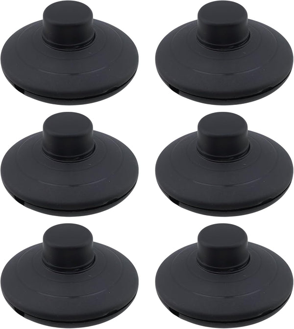 Floor Lamp Foot Switch,Black Round Foot Pedal Switch,Step ON Off Spring Push