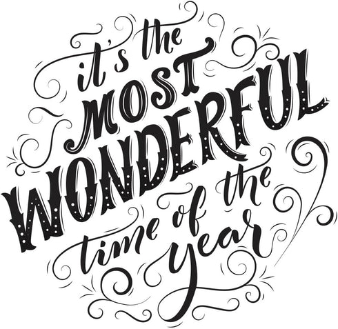 Spellbinders Most Wonderful Time Press Plate, Metal