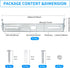 4 Packs Kit,3.9 inch etc.100x18mm Universal Light Fixture Mounting Bracket Square Ceiling Light Plate Wall Mounting