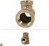 Everflow BRRT1003-NL 1 x 1/2 x 1/2-Inch No Lead Brass Reducing Tee with Female Threaded Connections, Brass Construction