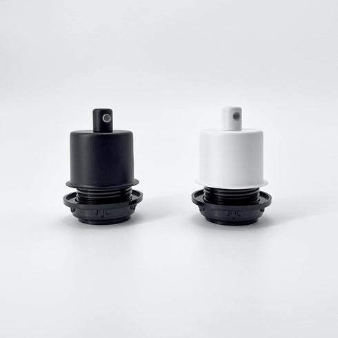 E26 Bulb 2 PACK BRIGHTTIA Shade-Ready Light Socket, Cover & Cord Grip Kit - Standard Screw-in Lamp Holder Replacement
