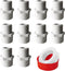 10Pcs PVC Male Adapter Pipe Fitting, 1 inch NPT Male Thread Connector for Plumbing Water Line