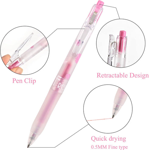 EooUooIP Glitter Gel Pens,Gel Ink Pens,Color Gel Pens Fine Point,16 Pieces Retractable Rolling Ball Pens Quick-Drying Ink 0.5 MM Gel Pens for Colouring Books Doodling Drawing by EooUooIP