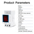 Digital Display Energy Meter, AC Rail-Mounted Electricity Usage Monitor for Voltage, Current, Energy Measurement