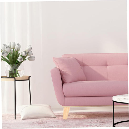4pcs NUOBESTY Solid Wood Furniture Legs Natural Tapered Replacement Sofa Table Cabinet Feet with Floor Protection Pads