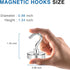 LOVIMAG Magnetic Hooks Havy Duty, 80LBS Strong Magnetic Hooks for Refrigerator, Neodymium Magnet Hooks for Hainging,Magnetic Hanger for Wall, Locker, Cruise Cabins, Grill, Metal Door- 6 Pack by LOVIMAG