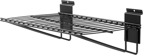 Slatwall Shelves - Heavy Duty Garage Storage Slatwall Shelf Accessories (2 Pack) (16-Inch Width)